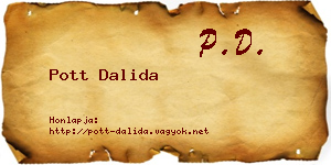 Pott Dalida névjegykártya